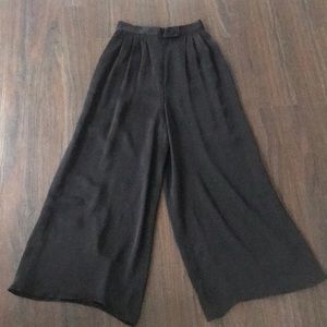 St John Couture Black Silk Pants